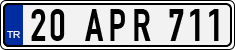 License plate of Turkey, Regular plates