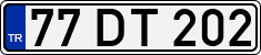 License plate of Turkey, Regular plates