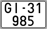 License plates of Spain, 1900 year series