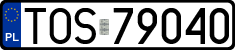 License plates of Poland, Regular car plates