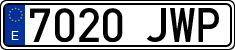 License plates of Spain, Ordinary (2000)