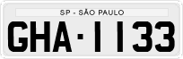 License plate of Brazil, Private owners (1990)