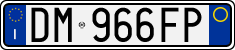 License plate of Italy, Cars (1994 year series)