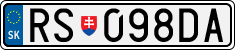 License plate of Slovakia, Cars