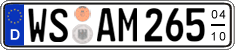 German license plate, Seasonal plates