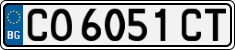 License plate of Bulgaria, Cars