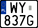 License plates of Poland, Special vehicles and motorcycles