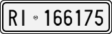 License plate of Italy, Cars (1927 year series)