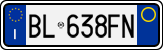 License plate of Italy, Cars (1994 year series)