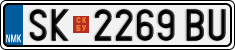 License plate of North Macedonia, Regular plates (2012)