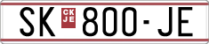 License plate of North Macedonia, Regular plates (1993)