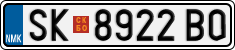 License plate of North Macedonia, Regular plates (2012)