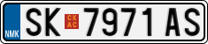 License plate of North Macedonia, Regular plates (2012)