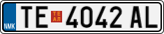 License plate of North Macedonia, Regular plates (2012)