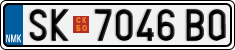License plate of North Macedonia, Regular plates (2012)