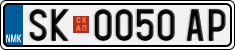 License plate of North Macedonia, Regular plates (2012)
