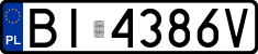 License plates of Poland, Regular car plates
