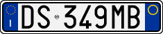 License plate of Italy, Cars (1994 year series)