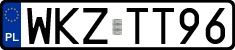License plates of Poland, Regular car plates