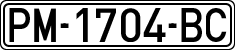 License plates of Spain, 1971 year series