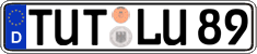 German license plate, Regular plates