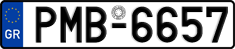 License plate of Greece, Cars