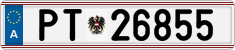 License plate of Austria, Official services and consulates
