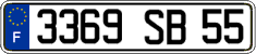 French license plate, FNI