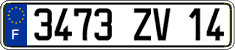 French license plate, FNI