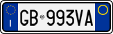 License plate of Italy, Cars (1994 year series)