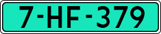 License plate of the Netherlands, Dealer (Regular)