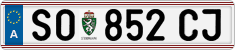License plate of Austria, Regular plates