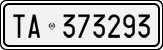 License plate of Italy, Cars (1927 year series)