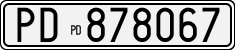 License plate of Italy, Cars (1927 year series)