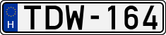 license plates of Hungary, Cars (1990)