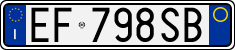 License plate of Italy, Cars (1994 year series)