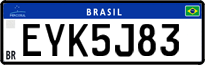 License plate of Brazil, Private owners (Mercosul)