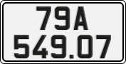 License plate of Vietnam, Cars