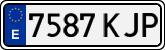 License plates of Spain, Ordinary (2000)