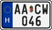 license plates of Hungary, Regular plates (2022)