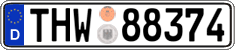 German license plate, Authorities and federal agencies