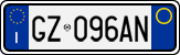 License plate of Italy, Cars (1994 year series)