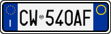 License plate of Italy, Cars (1994 year series)