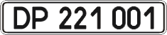 License plate Ukraine, Diplomatic