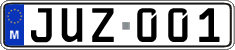 License plate of Malta, Regular plates (ABC 123)