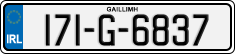 License plate of Ireland, Regular plates