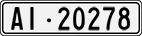 License plate of Switzerland, Cars