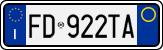 License plate of Italy, Cars (1994 year series)