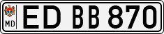 License plate of Moldova, Cars (1992)