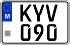 License plate of Malta, Regular plates (ABC 123)